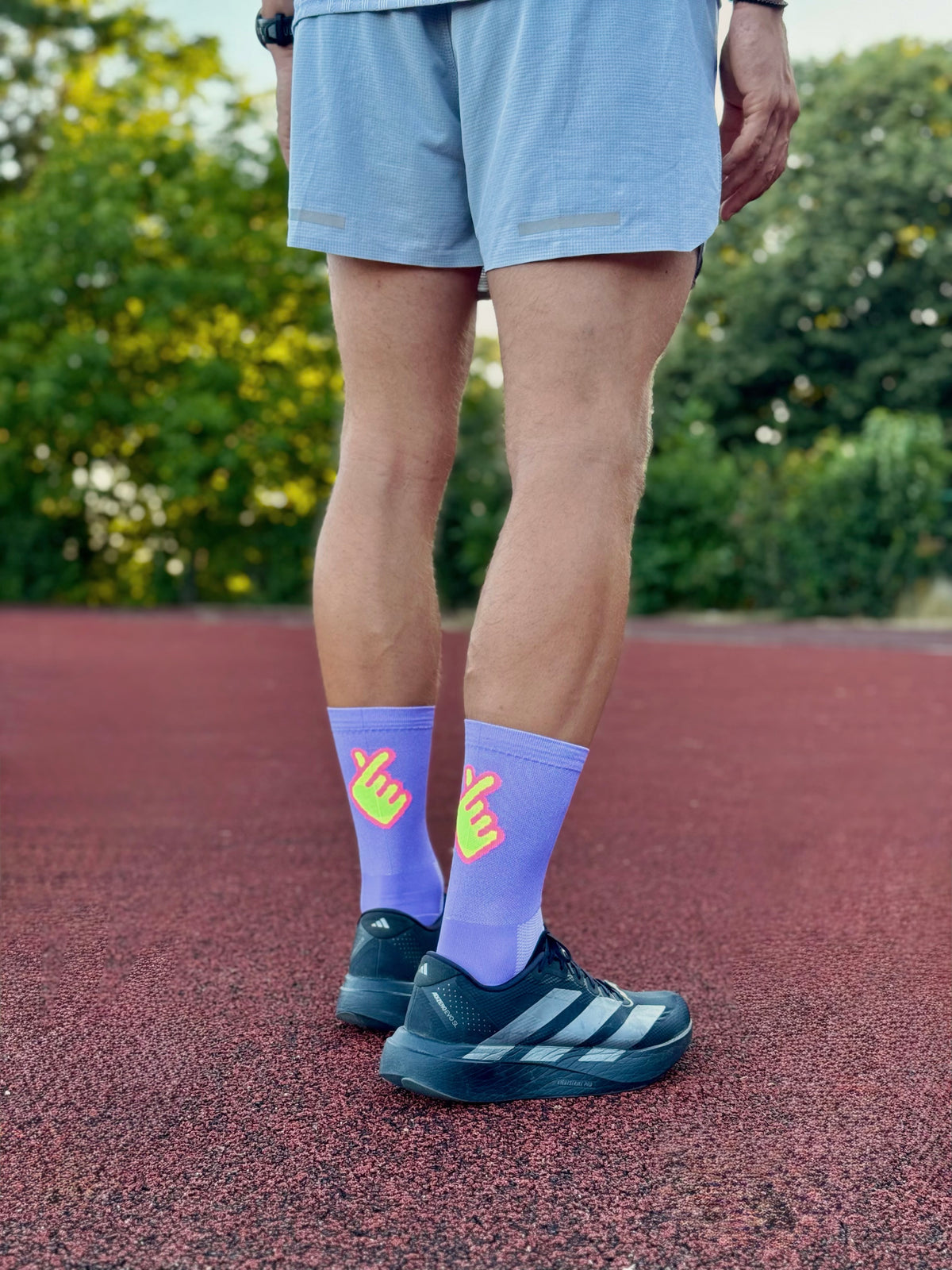 Perun Kokoro Purple čarape za trčanje