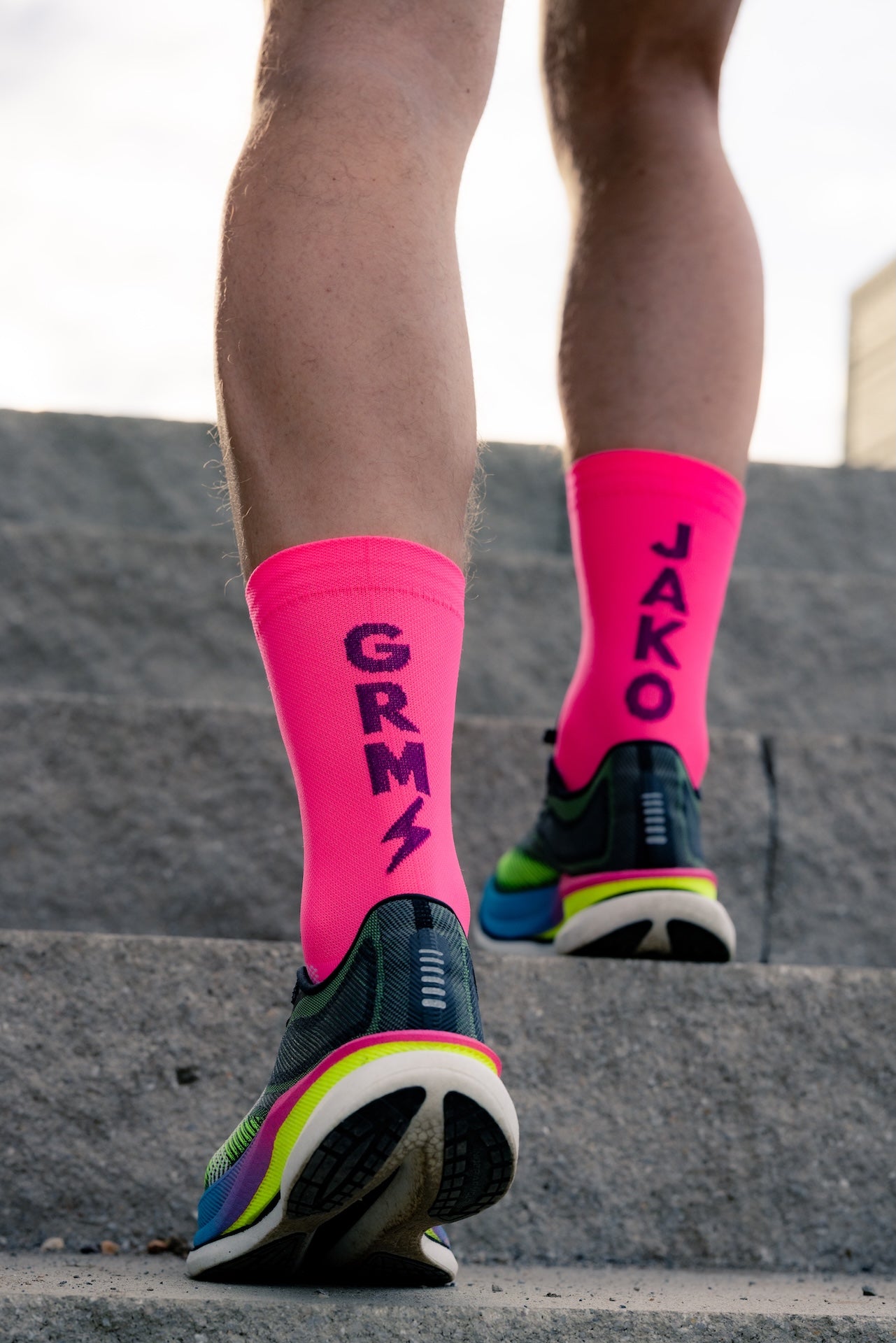Perun Grmi Jako Pink čarape za trčanje pink