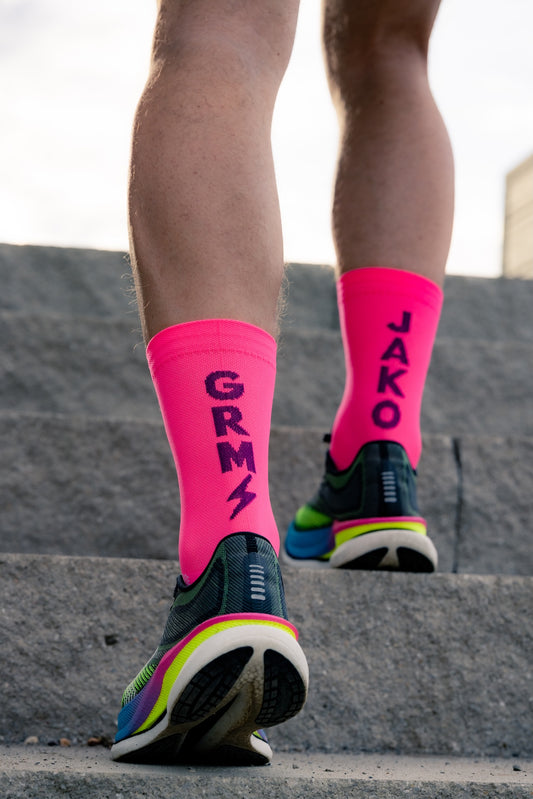 Perun Grmi Jako Pink čarape za trčanje pink