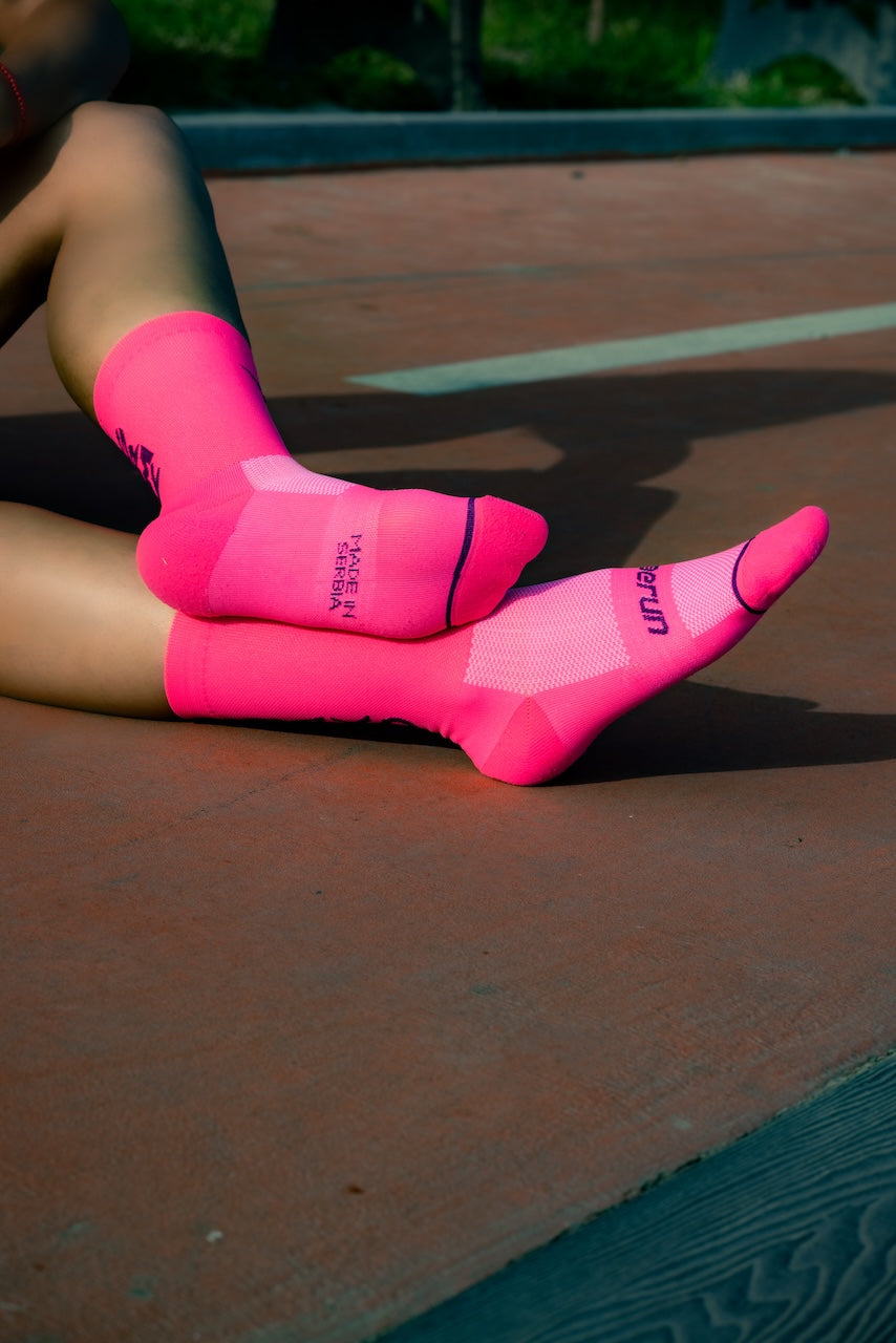 Perun Grmi Jako Pink čarape za trčanje pink
