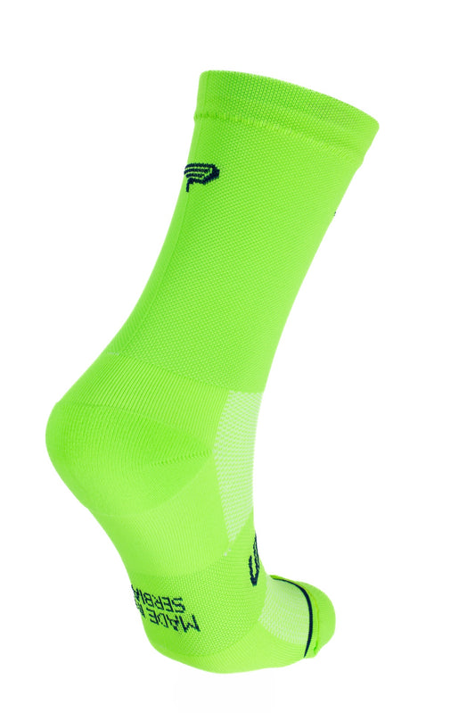 Perun Pure Green čarape za trčanje neon zelene