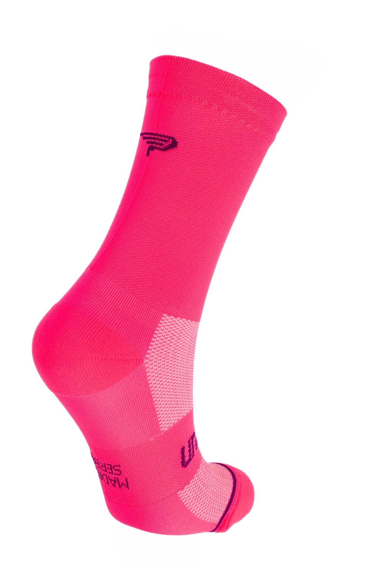 Perun Pure Pink čarape za trčanje neon roze